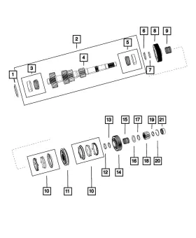 68251343ab Mopar Genuine Fifth Gear