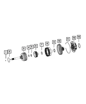 68253772aa Mopar Genuine Needle Roller Thrust Bearing