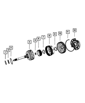 68284039aa Mopar Genuine Needle Roller Thrust Bearing