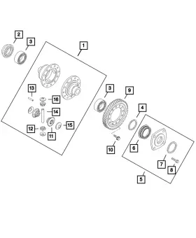 68306310aa Mopar Genuine Axle Output Flange