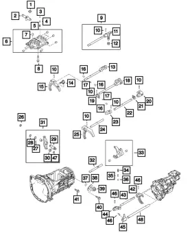 68313152aa Mopar Genuine Transmission Fork