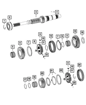 68330469ab Mopar Genuine Synchronizer Key