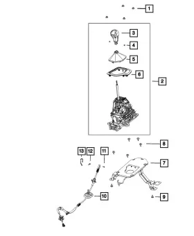 6md101a9ad Mopar Genuine Transmission Shifter
