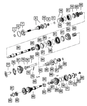 83500569 Mopar Genuine Synchronizer Key Spring