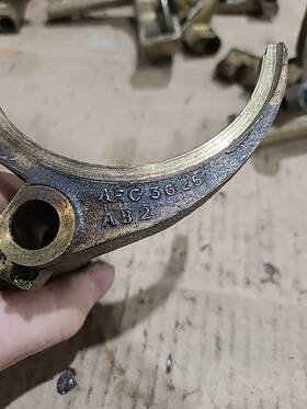 Mowog 1b3707 Austin Healey 3000 Bj7 Bj8 3rd And 4th Gear Shift Fork Aec 3625 V