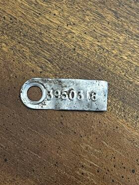 Muncie 3950318 1969 M-22 Transmission Tag Original L78 L72 Copo
