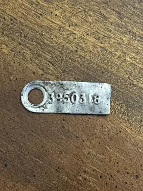 3950318 Muncie 1969 M-22 Transmission Tag Original L78 L72 Copo