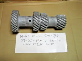R27-22-19-17 Muncie Oem Gm M21 Transmission Cluster Gear Close Ratio 7/8 63-1965
