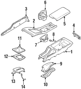 96937-30p00 Nissan Genuine Shift Boot Retainer