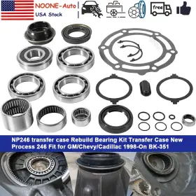Noqp1826 No-auto Np246 Transfer Case Rebuild Bearings Kit For 1998-up Gmc Cadillac And Chevy Bk351