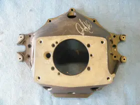 110108 Quarter Master Bellhousing Chevy Autographed