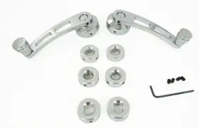R8408 Racing Power Co-packaged Chrome Alum 4-1/4in Win Dow Handle