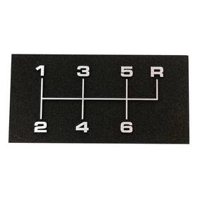 Silver Sport Transmissions Slg-a2-np6 6 Speed Console Shift Pattern Plate For 1968 1972