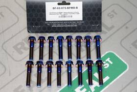 Speedfactory Sf-02-075-bfwd-b Burnt Titanium 6pt Bolt Kit For B Series Transmission Case Fwd