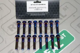 Sf-02-075-bfwd-b Speedfactory Burnt Titanium 6pt Bolt Kit For B Series Transmission Case Fwd