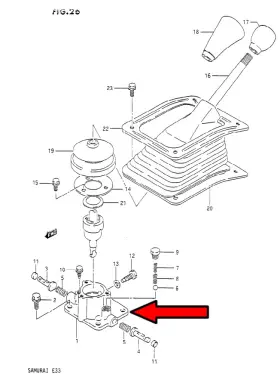 25121-83002 Suzuki In Stock Usa - Samurai Transmission Shifter Tower Housing