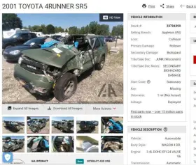 412-55617 Toyota Transfer Case 6 Cylinder Fits 01-02 4 Runner 3939613
