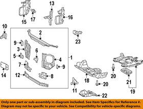 Toyota Oem 5326935040 Radiator Core Support-reinforcement Left
