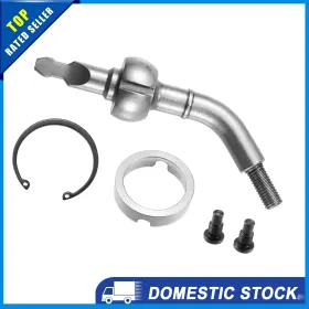 X Autohaux 723115833072 Pack Of 1 For Dodge 2500 90-93 Transmission Shifter Stub Kit Metal Silver Tone