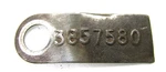 1965 Corvette M20 Muncie Tag 3857580 Used. Price: $44.95.