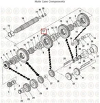 Gear,mainshaft, Mack T2080, T2090, T2100T2130, T2180 Pai GGB-6473 / Cross New. Price: $322.92.
