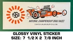 Nhra 1963 National Championship Indianapolis Vinyl Decal Sticker - Drag Races Used. Price: $10.21.