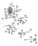 Genuine Mopar Shift Rail 5143959AA New. Price: $17.63.