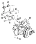 Genuine Mopar Third And Fourth Shift Rail 5166421AA New. Price: $23.68.