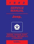 1993 Jeep Wrangler & Cherokee Shop Manual - 2 Volumes New. Price: $99.66.