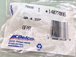 New Genuine Acdelco 14077086 Gear, Speedometer Driven 1983-1990 Gm. Price: $12.68.