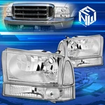 99-04 Ford F250 F350 F450 Sd Chrome Housing Headlights W/bumper Corner Lamps New. Price: $82.54.