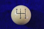 White (yellowed) 4 Speed Gear Shift Knob Handle Accessory Chevy Amc Mopar Gm Used. Price: $44.00.