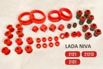 Polyurethane Suspension Bushing Kit Lada Niva 2121, 21213, 2131(BEFORE2009)38PCS New. Price: $295.00.