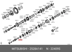 Genuine Oe Bearingm/t Output 2528A141 For Mitsubishi 2528-A141 Neu. Price: $18.83.