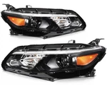 Headlight Assembly Set For Chevrolet Malibu 1.5L 2016-2018 Black Housing Halogen New. Price: $145.99.