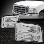 05-07 Ford F250 F350 Super Duty Chrome Housing Clear Corner Headlight Lamps New. Price: $67.88.