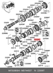 Genuine Oe Bearing Gearbox MD744537 For Mitsubishi MD74-4537 Neu. Price: $18.67.