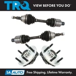 Trq Front Cv Axle Shafts & Wheel Hub Bearing Assemblies Set Of 4 For Ram Pickup New. Price: $429.95.