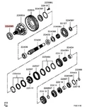 Bearing Diff Speed Gearbox Mitsubishi Lance Evo Gsr Rs 2522A076 Nuovo. Price: $142.24.