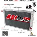 3 Row Aluminum Radiator Fit 1982-1992 Chevy Camaro / Firebird Trans V8 5.0L New. Price: $159.00.