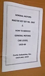 Instruction Manual (copy) For # 3067 Chevy Gm Master Keys Tryout Set 1935-66 Like. Price: $18.50.