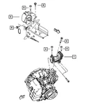 Genuine Mopar Transmission Mount Bracket 4721334AA New. Price: $44.87.