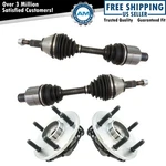 Front Cv Axle Shafts & Wheel Hub Bearing Assemblies Set Of 4 For Ram Pickup New. Price: $318.49.