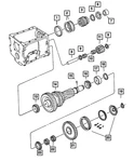 Genuine Mopar Main Shaft Bearing Cup 4637782 New. Price: $6.68.