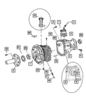 Genuine Mopar Input Shaft Bearing 4874174AB New. Price: $79.51.