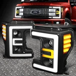 Led Drl 17-19 Ford F250-F550 Sd Black/amber Dual Projector Headlight Lamps New. Price: $352.34.