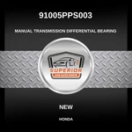 Genuine 2002-2020 Honda Manual Transmission Differential Bearing 91005PPS003 New. Price: $74.99.