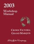 2003 Ford Crown Victoria, Grand Marquis Factory Shop Service Manual New. Price: $162.00.