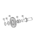 Genuine Mopar Bearing 5069179AA New. Price: $21.25.