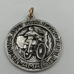 Vtg Isdt Ama National Qualifying Trials Motorcycle Race Medal Silver Pewter Tone Used. Price: $49.95.